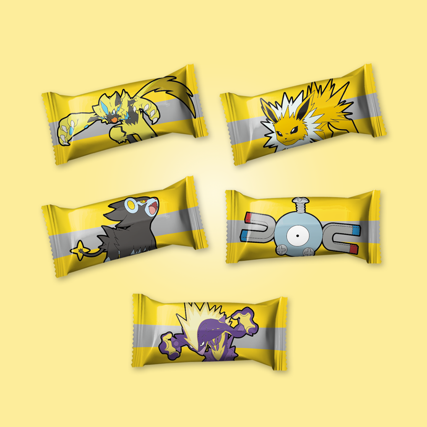 Pokemon Sour Chew Gummy Candy- Lemon Flavor